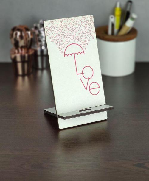 Love Şemsiye Tasarımlı Telefon Standı