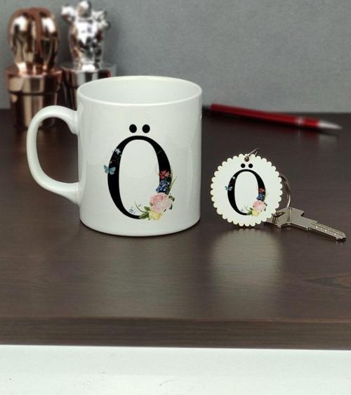 Ö Harfi Kupa Bardak Ve Anahtarlık Set