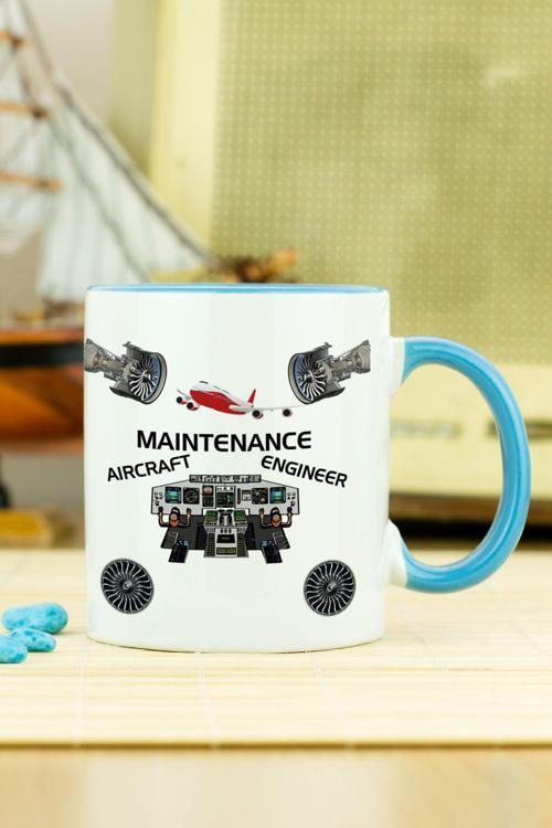 Aircraft Maintenance Engineer Kupa Bardak Mavi