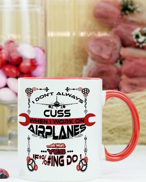 Airplanes Kupa Bardak Kırmızı