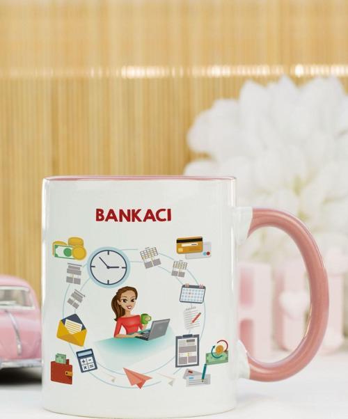 Bankacı Kupa Bardak Pembe