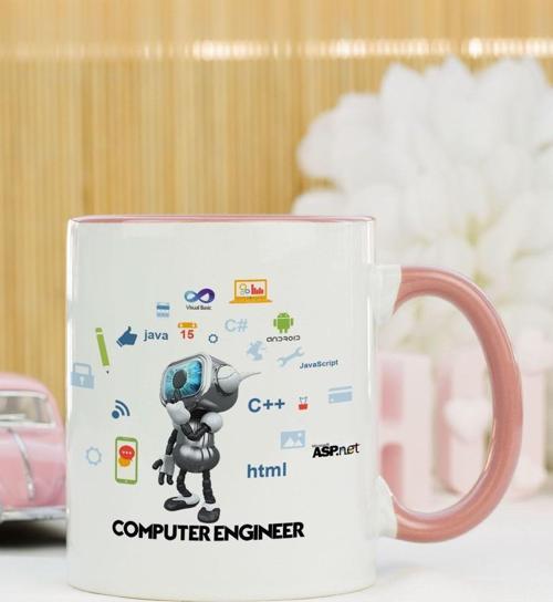 Computer Engineer Kupa Bardak Pembe