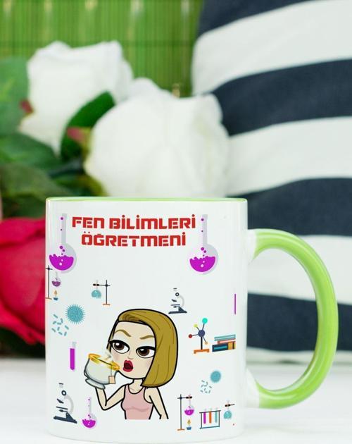 Fen Bilimleri Öğretmeni Kupa Bardak Yeşil