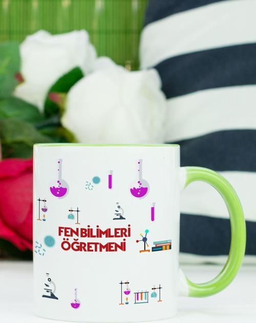 Fen Bilimleri Öğretmeni Kupa Bardak Yeşil