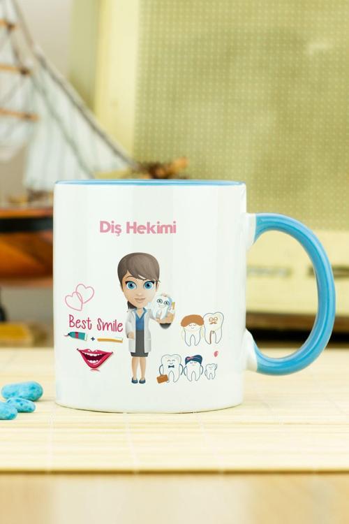 Diş Hekimi Kupa Bardak Mavi