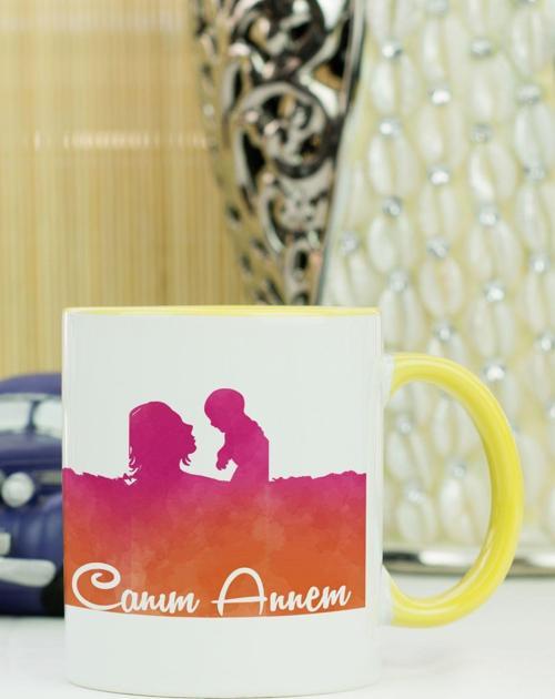 Canım Annem Kupa Bardak Sarı