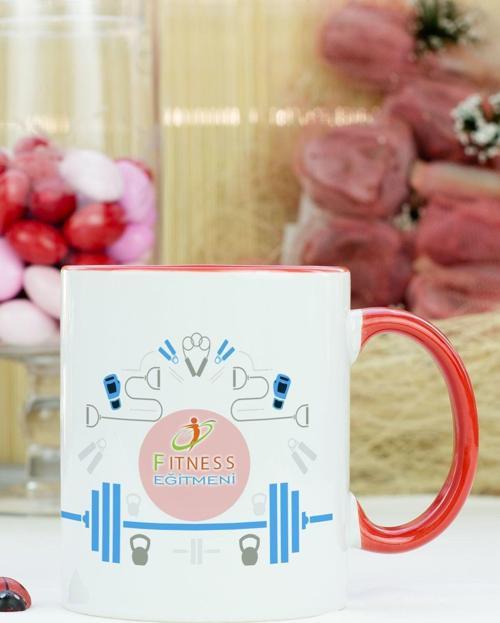 Fitness Eğitmeni Kupa Bardak Kırmızı