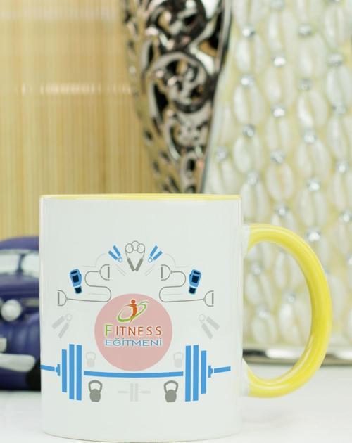 Fitness Eğitmeni Kupa Bardak Sarı