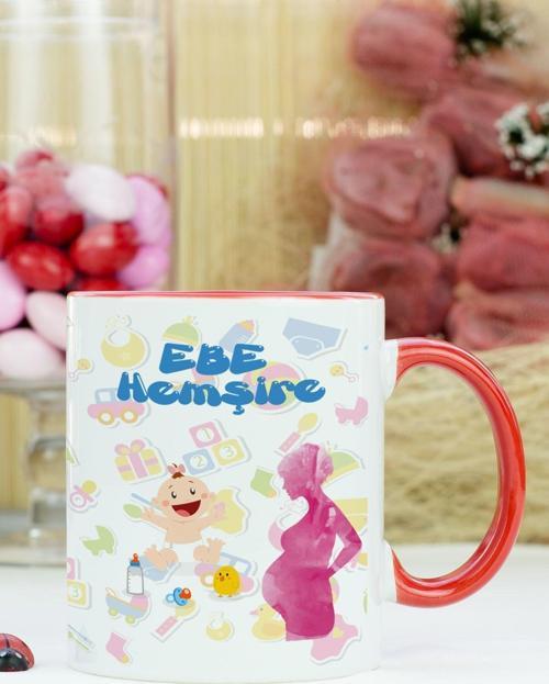 Ebe Hemşire Kupa Bardak Kırmızı