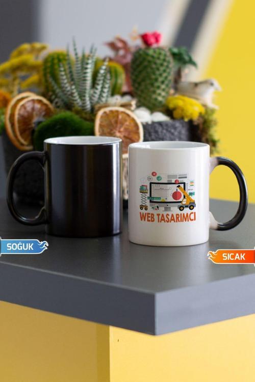 Web Tasarımcı Sihirli Kupa Bardak