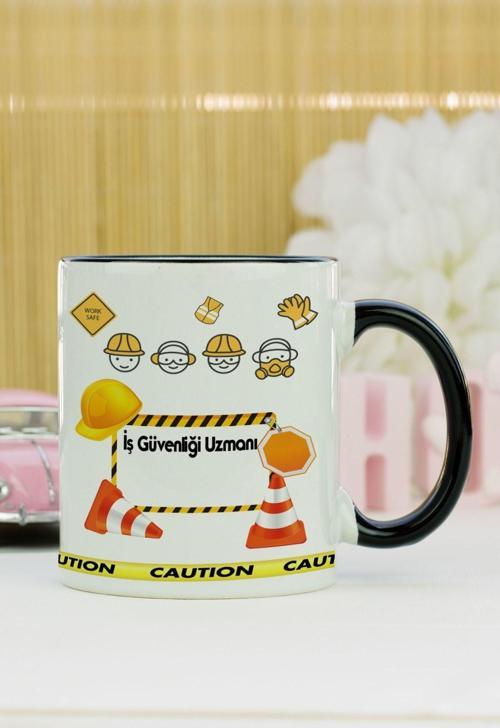 İş Güvenliği Uzmanı Kupa Bardak Siyah