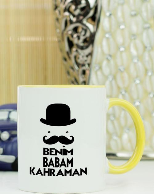 Benim Babam Kahraman Kupa Bardak Sarı