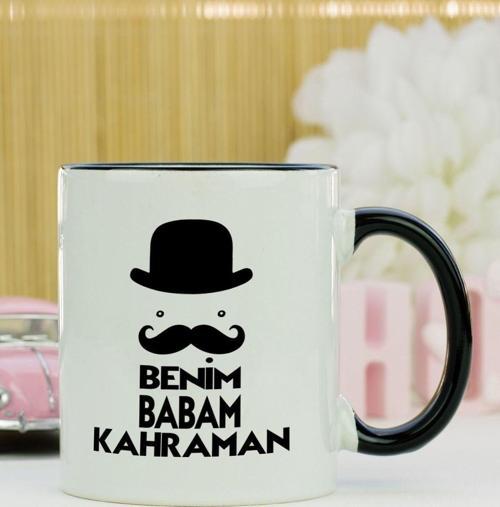 Benim Babam Kahraman Kupa Bardak Siyah