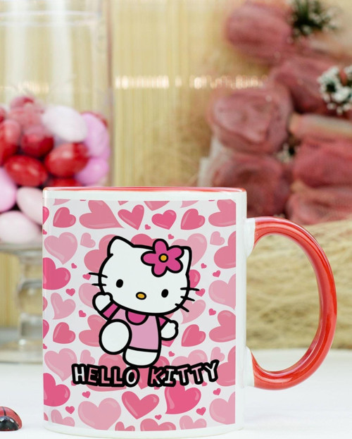 Hello Kitty Kupa Bardak Kırmızı
