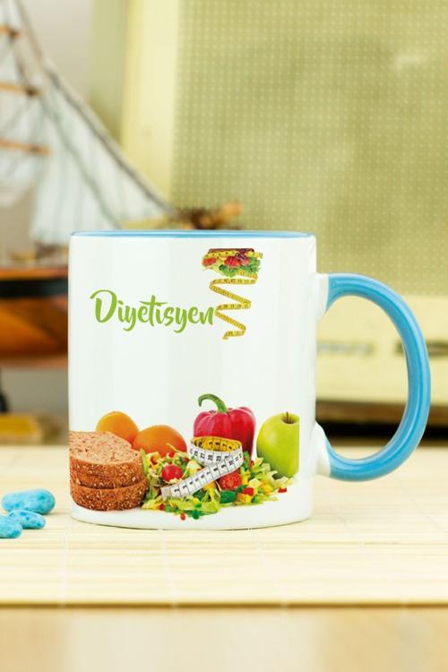 Diyetisyen Kupa Bardak Mavi