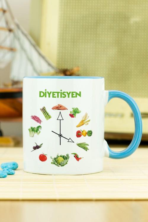 Diyetisyen Kupa Bardak Mavi