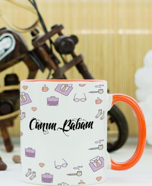 Canım Babam Kupa Bardak Turuncu