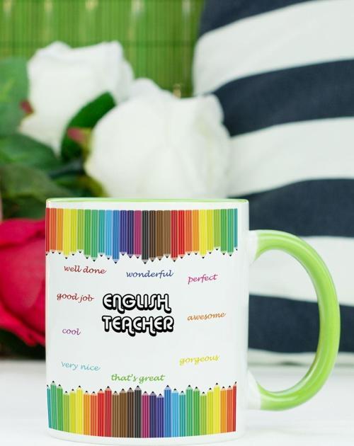 English Teacher Kupa Bardak Yeşil