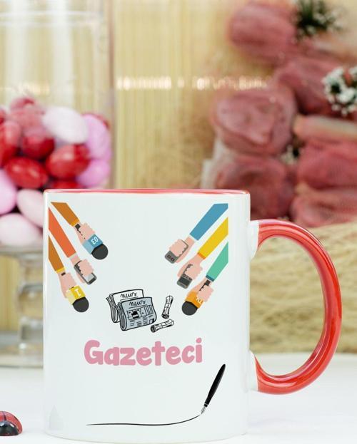 Gazeteci Kupa Bardak Kırmızı