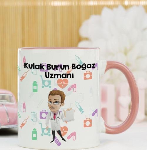 Kulak Burun Boğaz Uzmanı Kupa Bardak Pembe