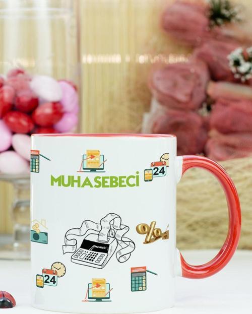 Muhasebeci Kupa Bardak Kırmızı