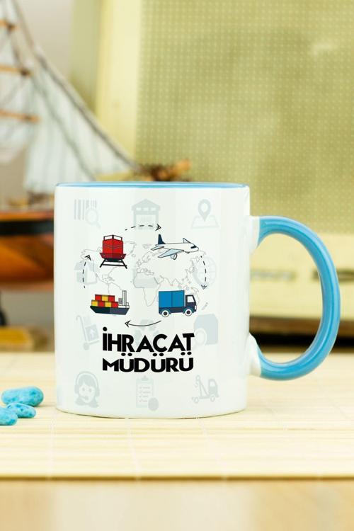 İhracat Müdürü Kupa Bardak Mavi