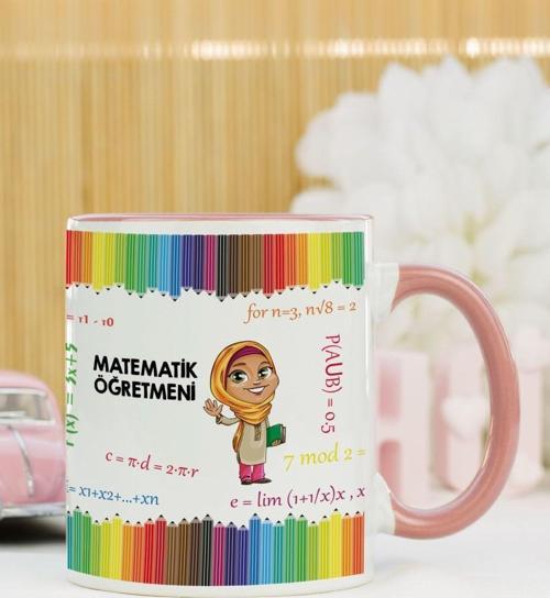 Matematik Öğretmeni Kupa Bardak Pembe