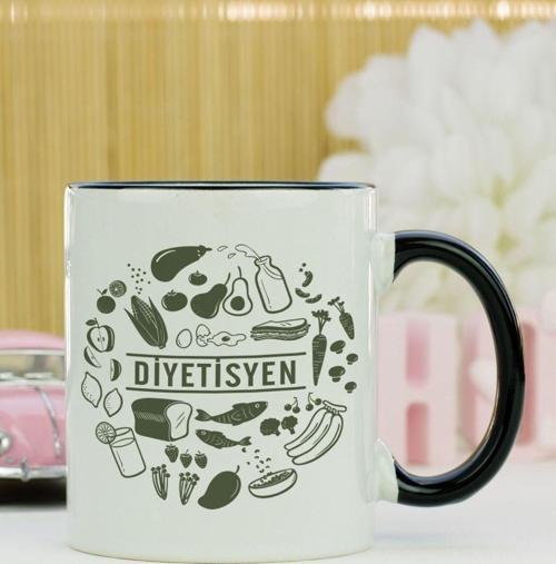 Diyetisyen Kupa Bardak Siyah