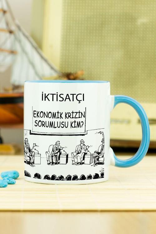 İktisatçı Kupa Bardak Mavi