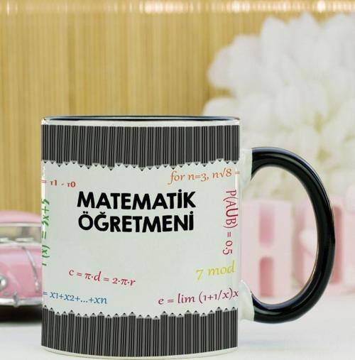 Matematik Öğretmeni Kupa Bardak Siyah