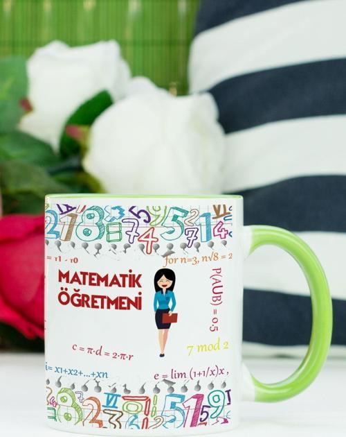 Matematik Öğretmeni Kupa Bardak Yeşil