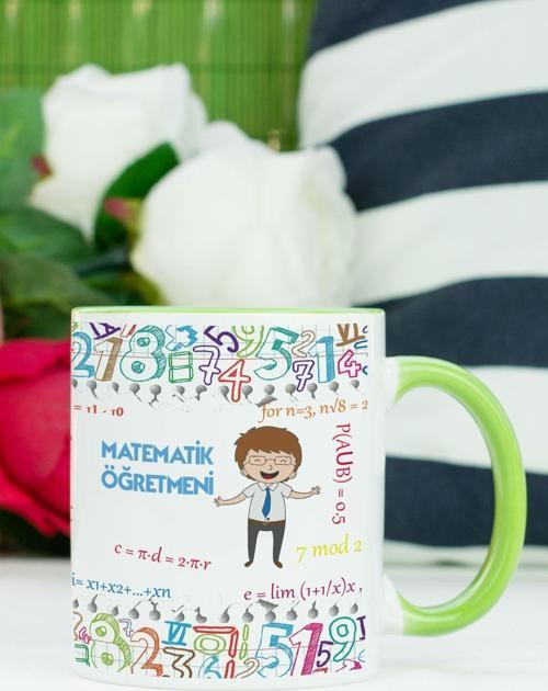Matematik Öğretmeni Kupa Bardak Yeşil