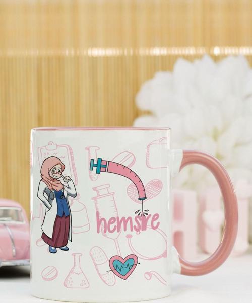 Hemşire Kupa Bardak Pembe