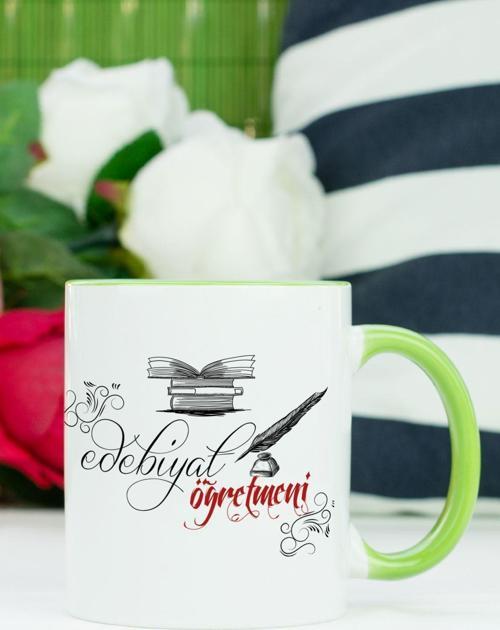 Edebiyat Öğretmeni Kupa Bardak Yeşil