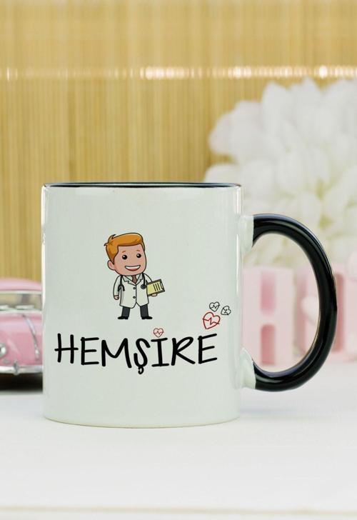 Hemşire Kupa Bardak Siyah
