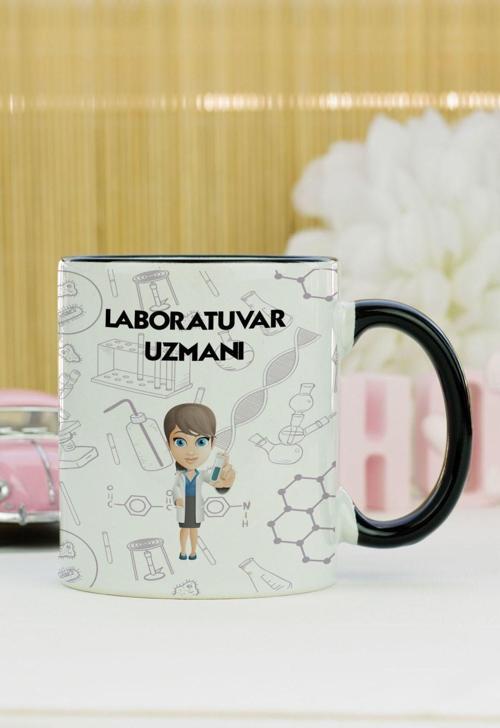 Laboratuvar Uzmanı Kupa Bardak Siyah