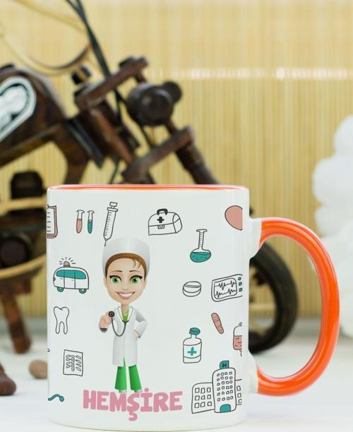 Hemşire Kupa Bardak Turuncu