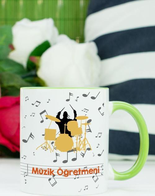 Müzik Öğretmeni Kupa Bardak Yeşil