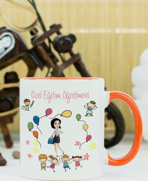 Özel Eğitim Öğretmeni Kupa Bardak Turuncu