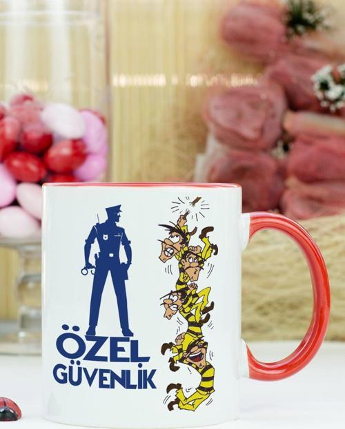 Özel Güvenlik Kupa Bardak Kırmızı