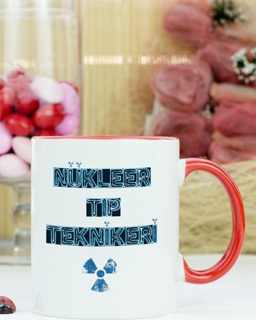 Nükleer Tıp Teknikeri Kupa Bardak Kırmızı