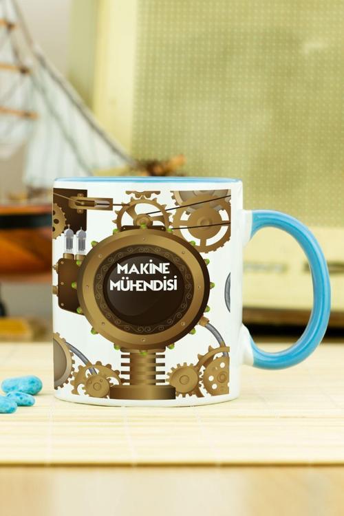 Makine Mühendisi Kupa Bardak Mavi