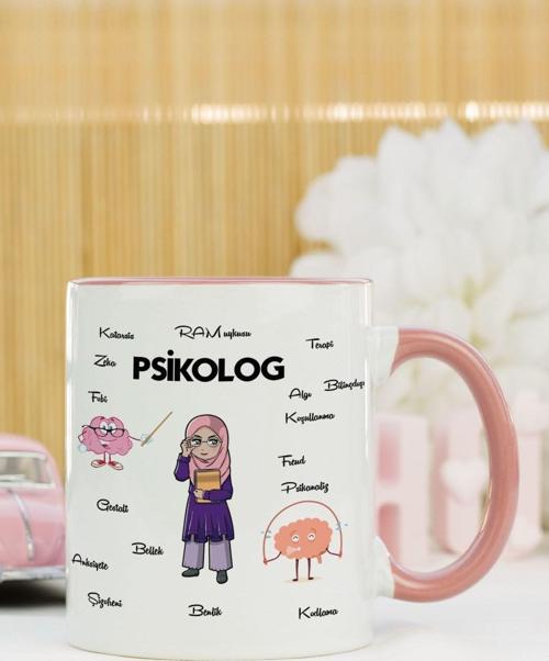 Psikolog Kupa Bardak Pembe