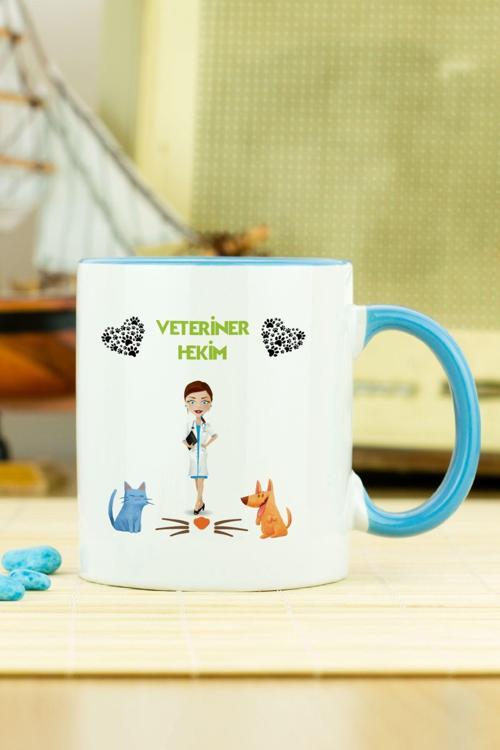 Veteriner Hekim Kupa Bardak Mavi