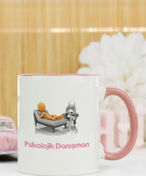 Psikolojik Danışman Kupa Bardak Pembe