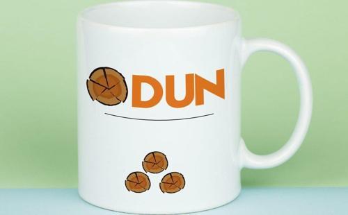 Odun Tasarımlı Kupa Bardak