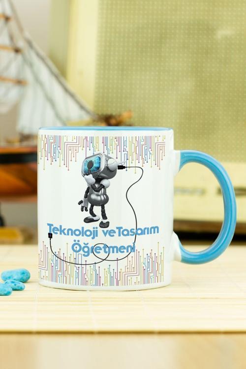 Teknoloji Ve Tasarım Öğretmeni Kupa Bardak Mavi