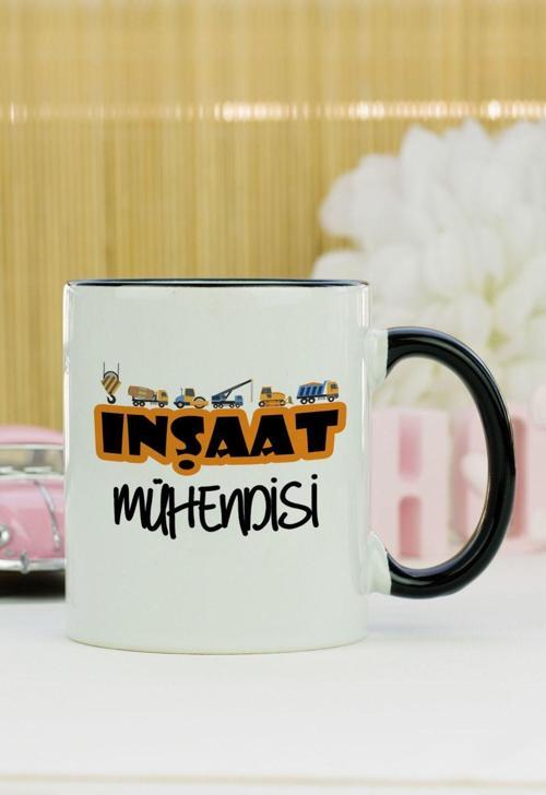 İnşaat Mühendisi Kupa Bardak Siyah