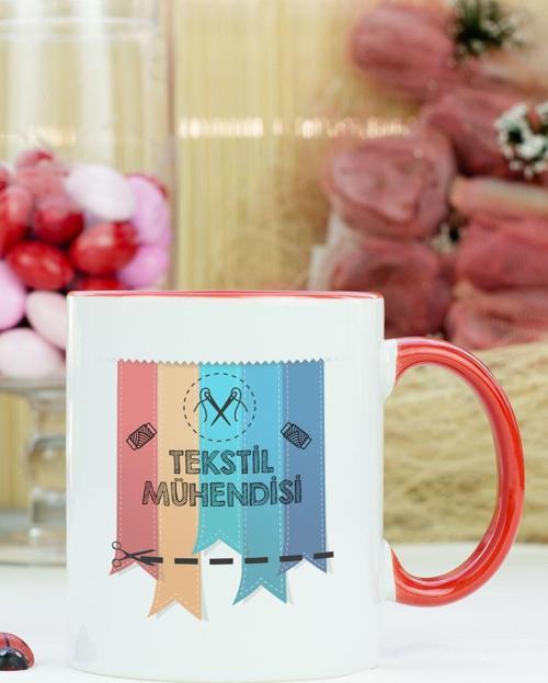 Tekstil Mühendisi Kupa Bardak Kırmızı