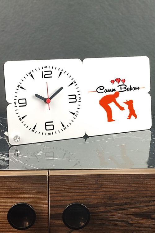 Diş Hekimi Ahşap Masa Saati 002